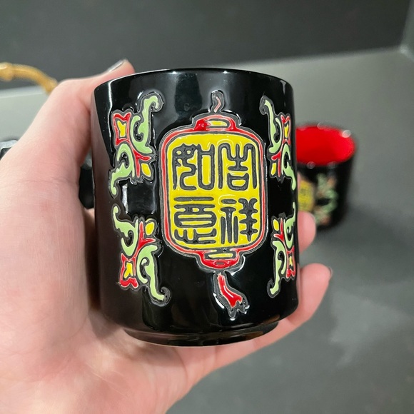 Vintage asian tea pot set - Picture 5 of 10